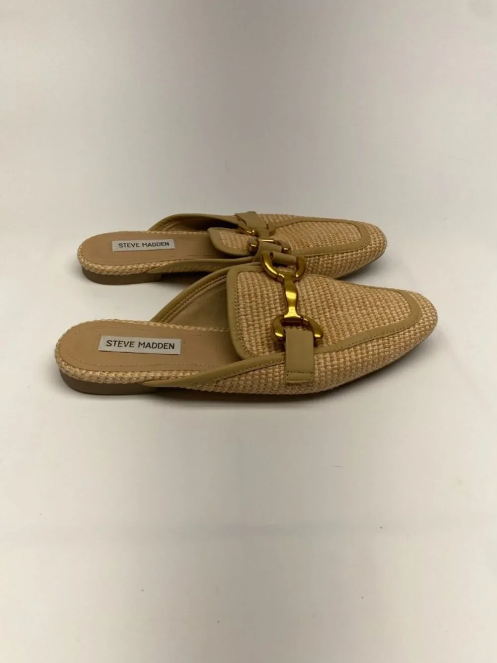 Steve Madden Women's Fortunate Raffia Loafer Sz 8.5